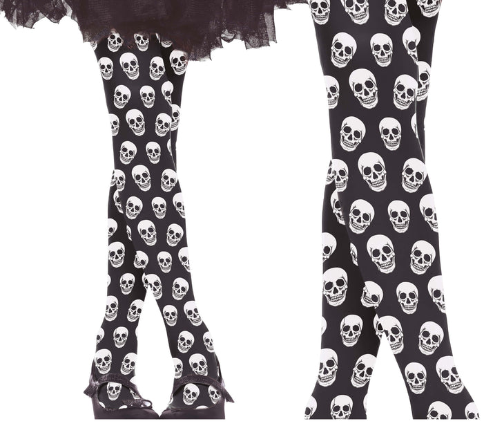 Legging d'Halloween Fille à tête de mort