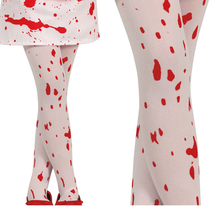 Legging rouge blanc Halloween Bloody Child