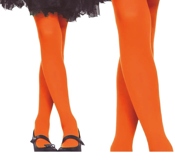 Collants d'Halloween Enfant Orange