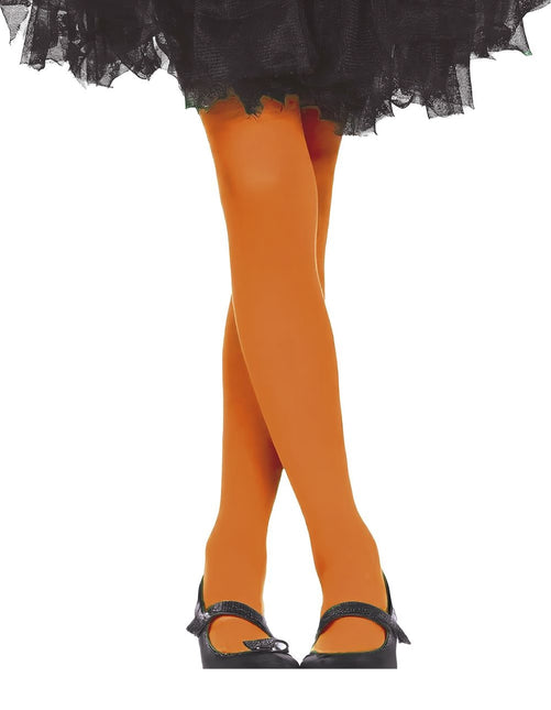 Collants d'Halloween Enfant Orange