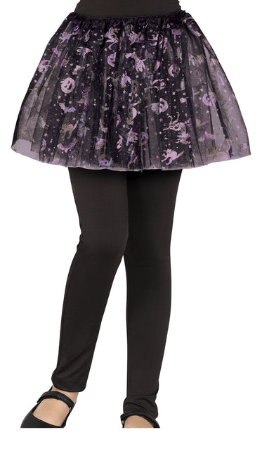 Tutu d'Halloween violet enfant