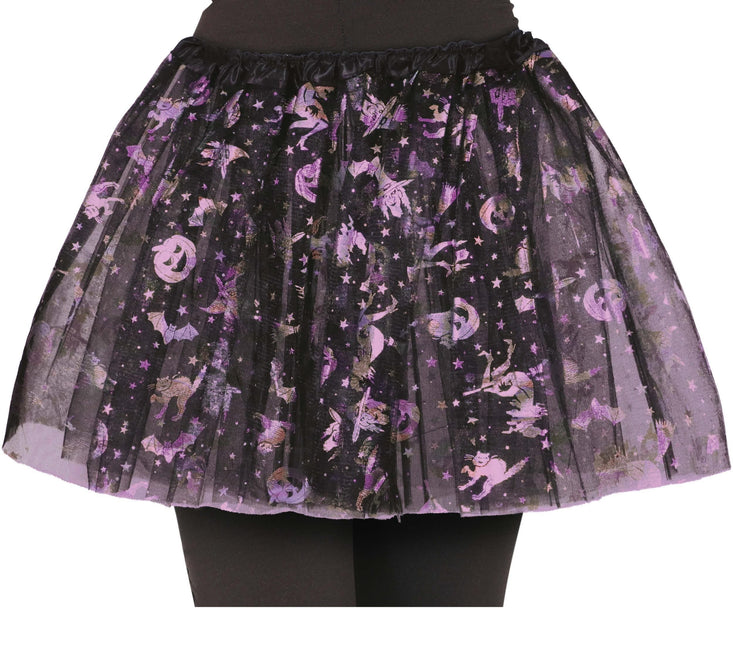 Tutu d'Halloween violet enfant