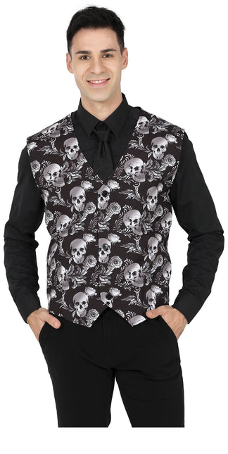 Gilet Halloween Hommes Crânes