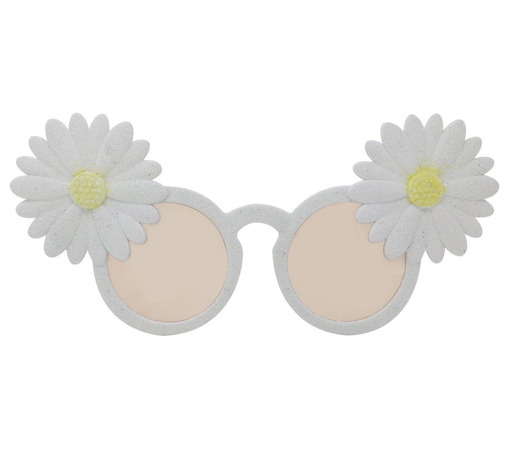 Verres marguerites blanc