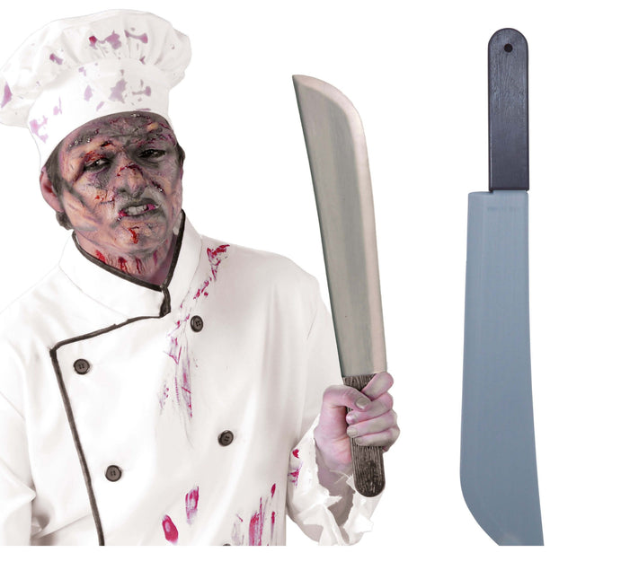 Machette d'Halloween grise 53cm