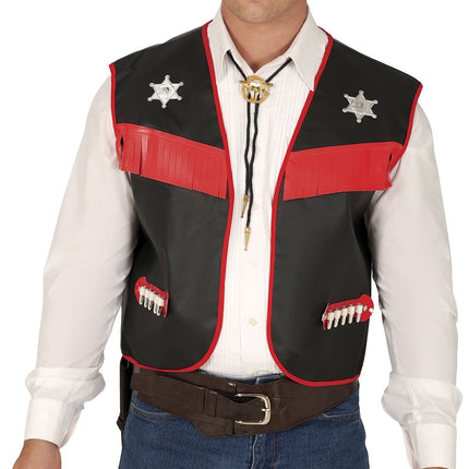 Gilet de cow-boy noir