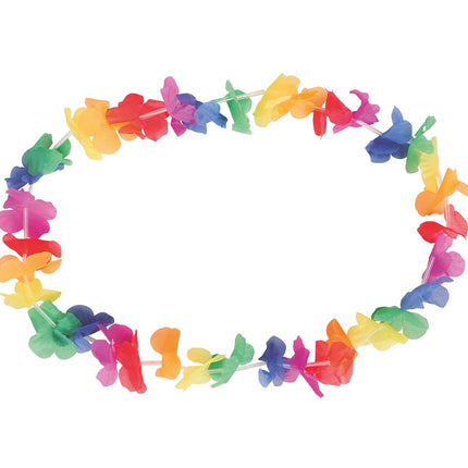 Collier Hawaii coloré 50cm