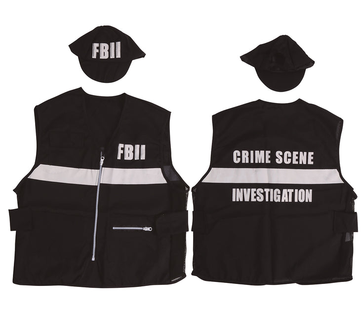 Gilet et casquette du FBI