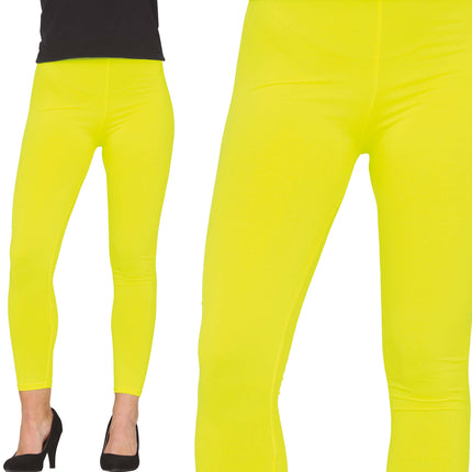 Legging jaune fluo