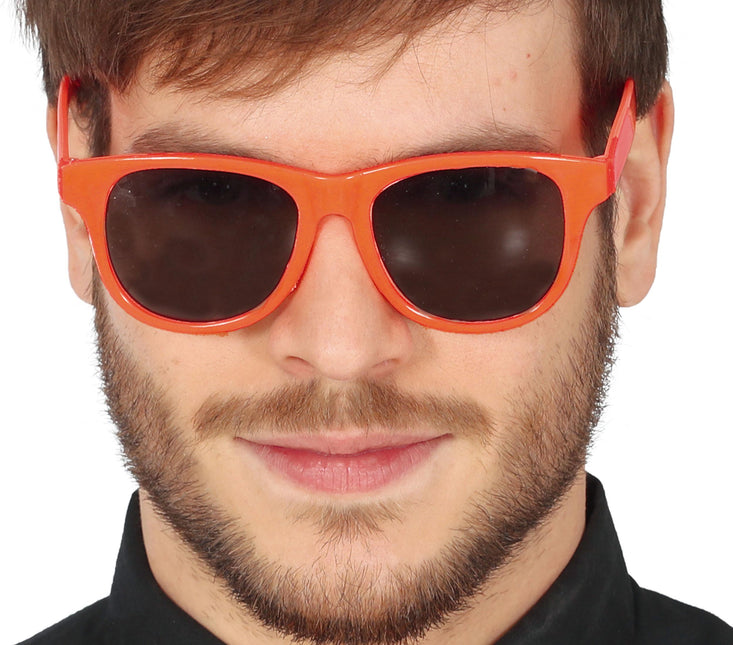 Lunettes orange fluo