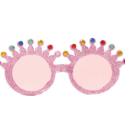 Lunettes roses à paillettes