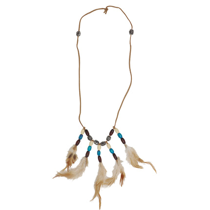 Collier de plumes d'Inde