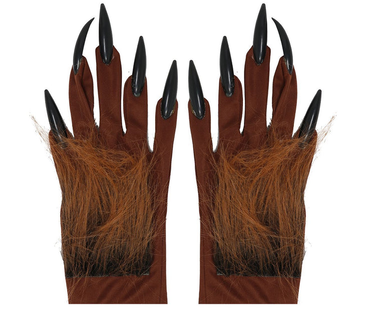 Gants d'Halloween Griffes de loup-garou