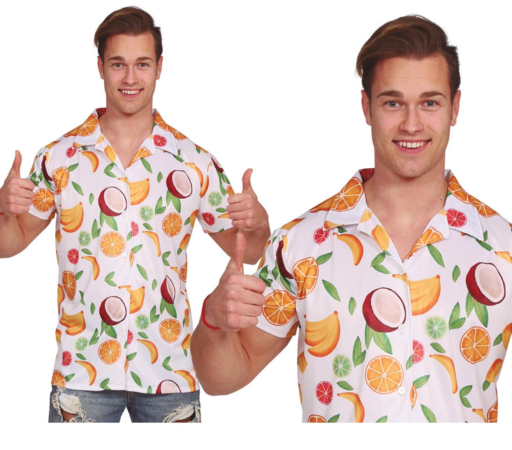 Chemise Hawaii Fruits