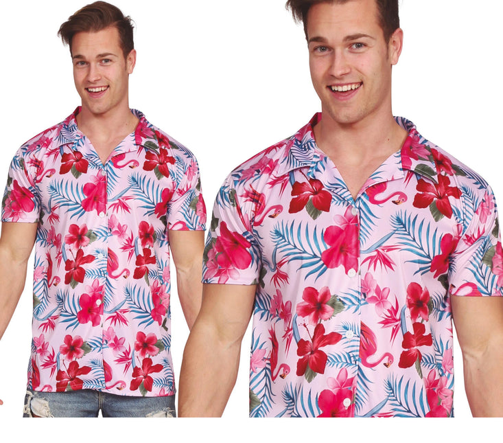 Chemise Hawaii Flamingo