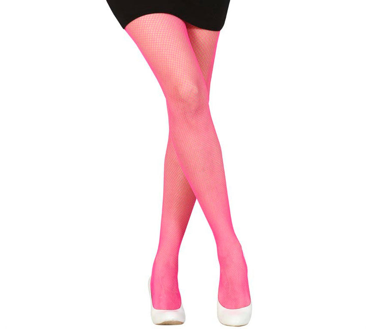 Collants rose fluo