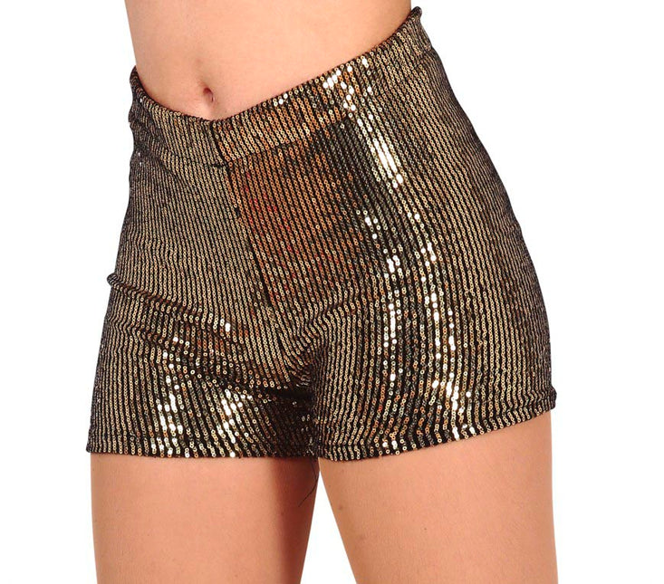 Pantalon à paillettes d'or L