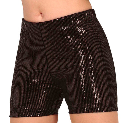 Pantalon noir à paillettes L