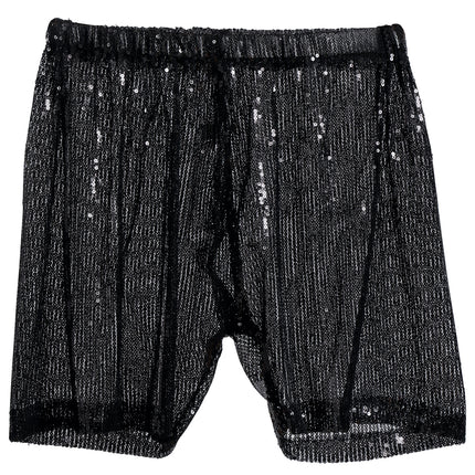 Pantalon noir à paillettes L