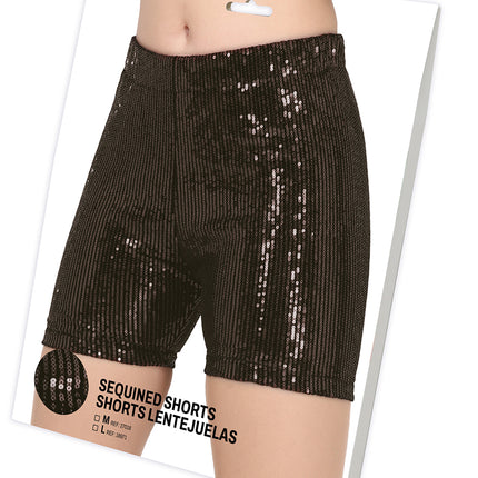 Pantalon noir à paillettes L