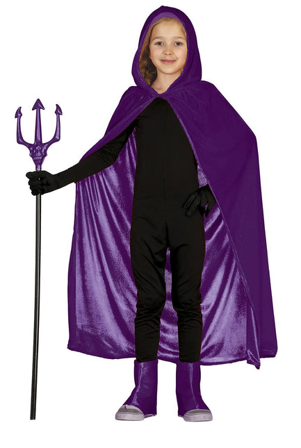 Cape d'Halloween Enfant violet 1m