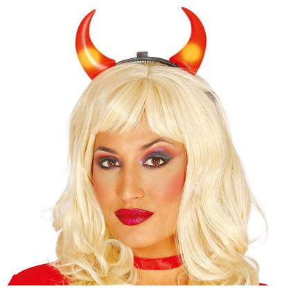 Bandeau d'Halloween Diable avec lumière