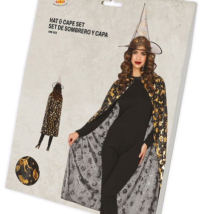 Ensemble de costumes d'Halloween Femme sorcière 2 pièces