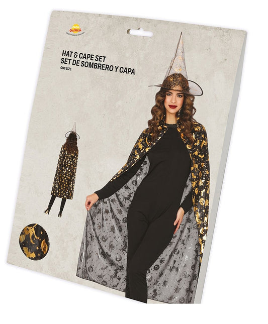 Ensemble de costumes d'Halloween Femme sorcière 2 pièces