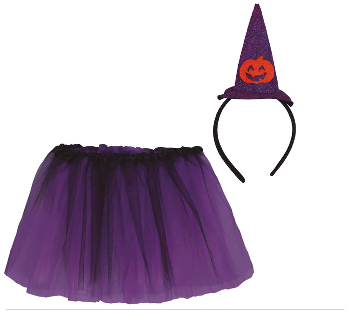 Ensemble de costumes d'Halloween Fille Sorcière 30cm