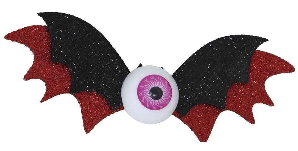 Pince à cheveux Halloween Chauve-souris 10cm 2pcs