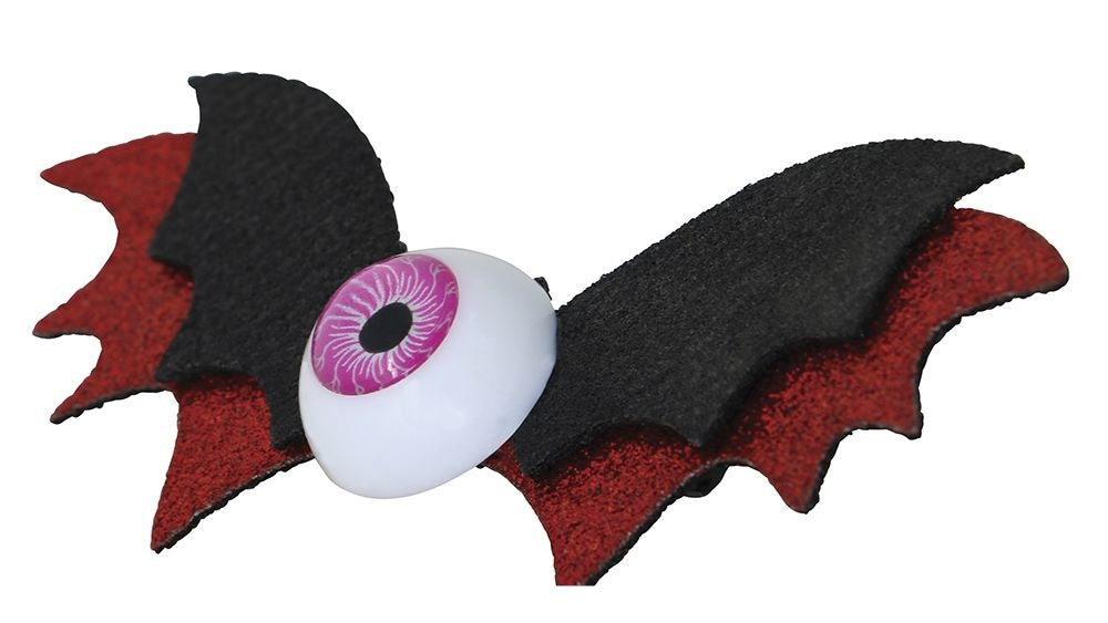 Pince à cheveux Halloween Chauve-souris 10cm 2pcs