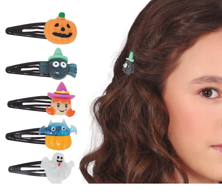 Pince à cheveux d'Halloween 5pcs