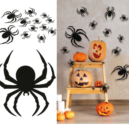 Fausse araignée d'Halloween 12pcs