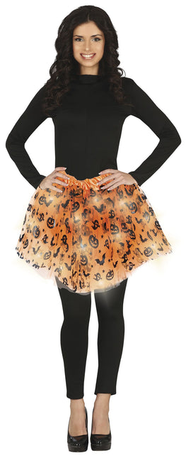 Tutu d'Halloween Orange Dames 40cm