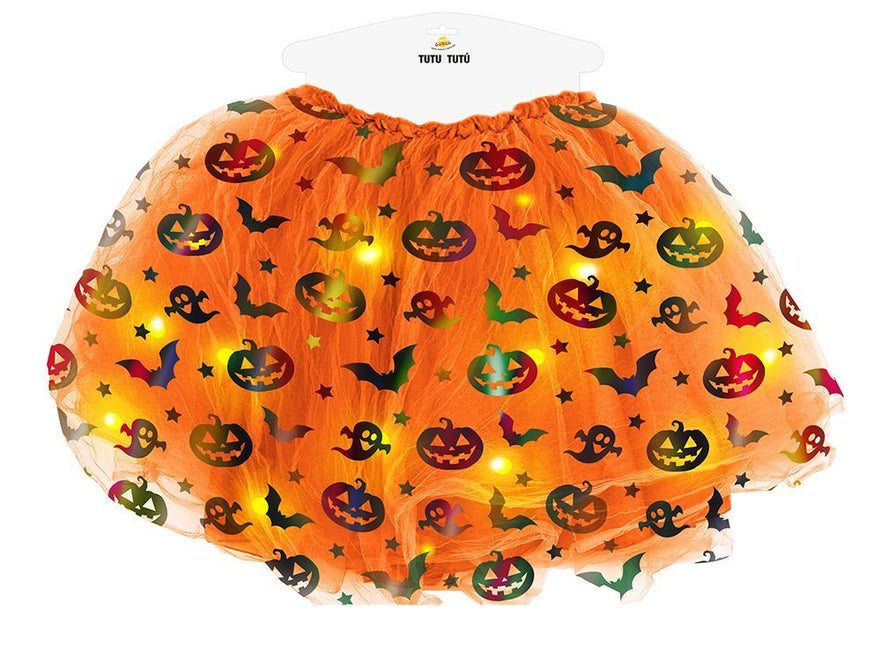 Tutu d'Halloween Orange Dames 40cm