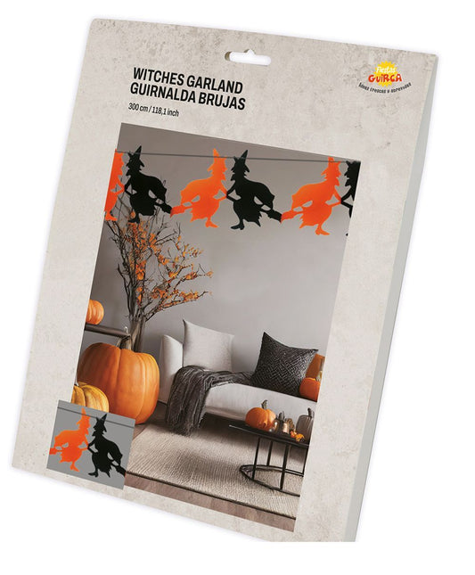 Guirlande Halloween Sorcières 3m