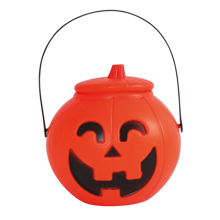 Citrouille d'Halloween avec couvercle 17cm