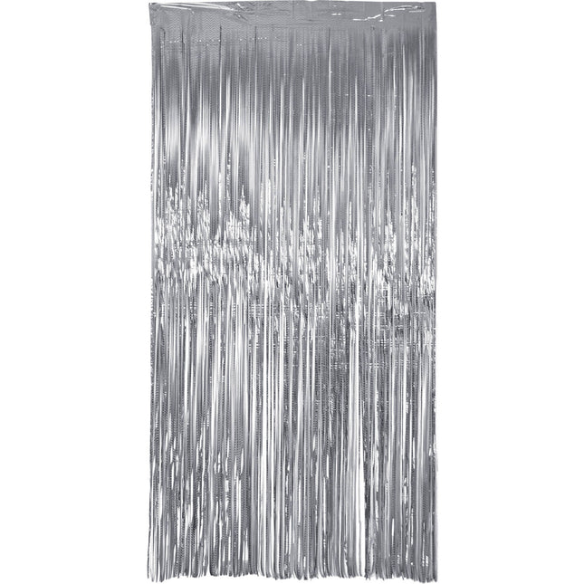 Rideau de fête - Rayon laser argenté - 1 x 2 m