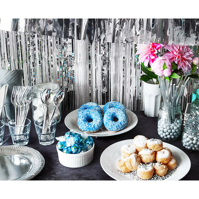 Assiettes en argent 23cm 6pcs