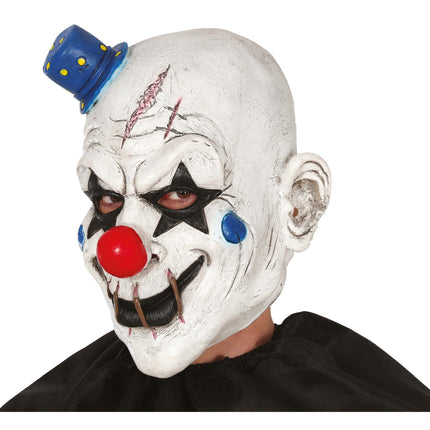 Masque d'Halloween Clown avec chapeau