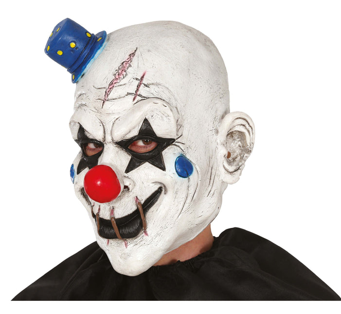 Masque d'Halloween Clown avec chapeau