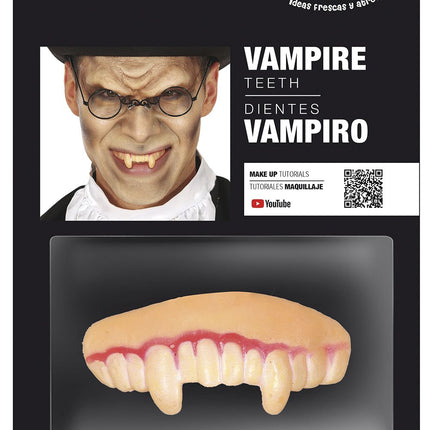 Fausses dents d'Halloween Vampire blanc