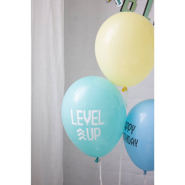 Ballons Happy Birthday Gaming Party 33cm 6pcs