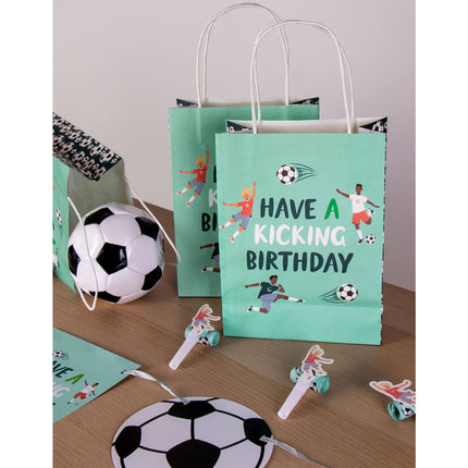 Sacs cadeaux - Fantastic Football - 20 x 27 cm - 6 pièces