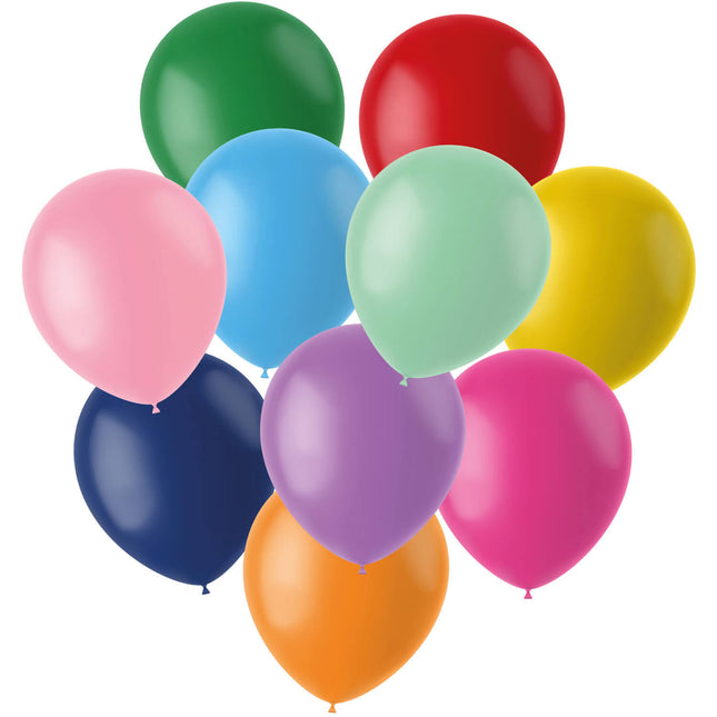 Ballons en latex - Stripetastic - Assortis - 21 cm - 10 pièces