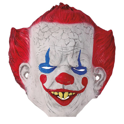 Masque d'Halloween Clown Cheveux Rouges