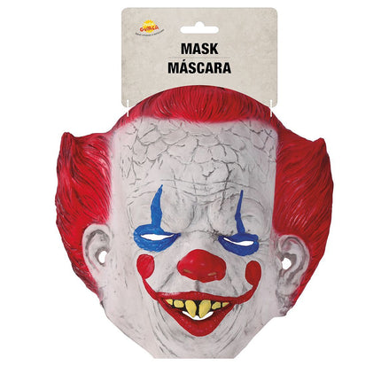 Masque d'Halloween Clown Cheveux Rouges