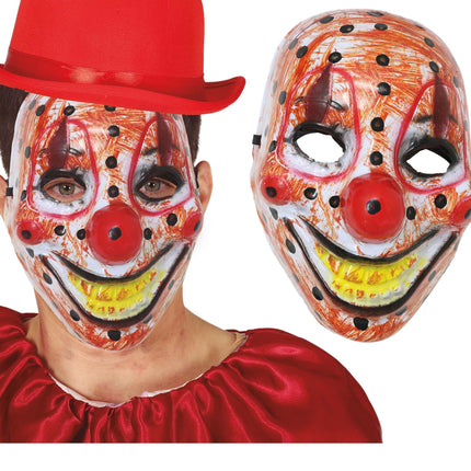 Trous pour masque de clown d'Halloween