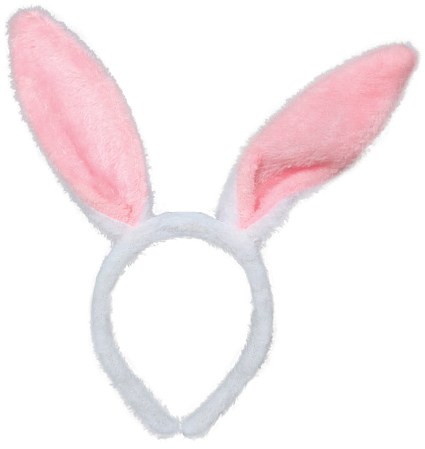 Bandeau d'oreilles de lapin rose, adultes