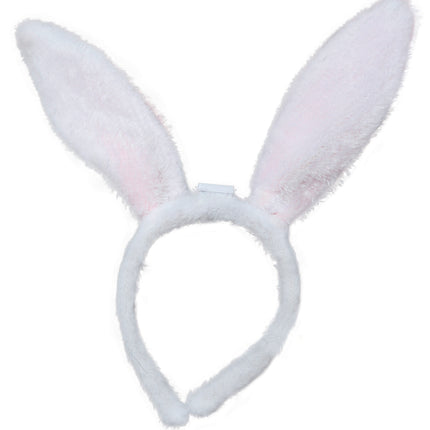 Bandeau d'oreilles de lapin rose, adultes